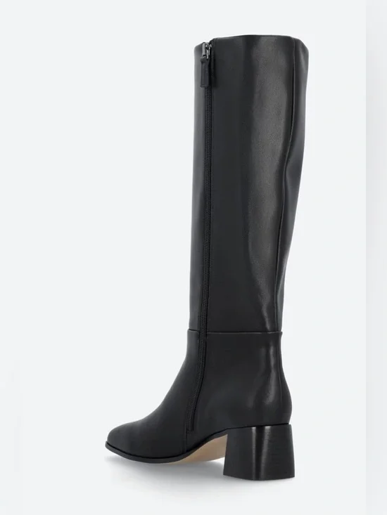 Violet & Red Mindy Leather Tall Boot, Size 6 - Picture 3 of 3